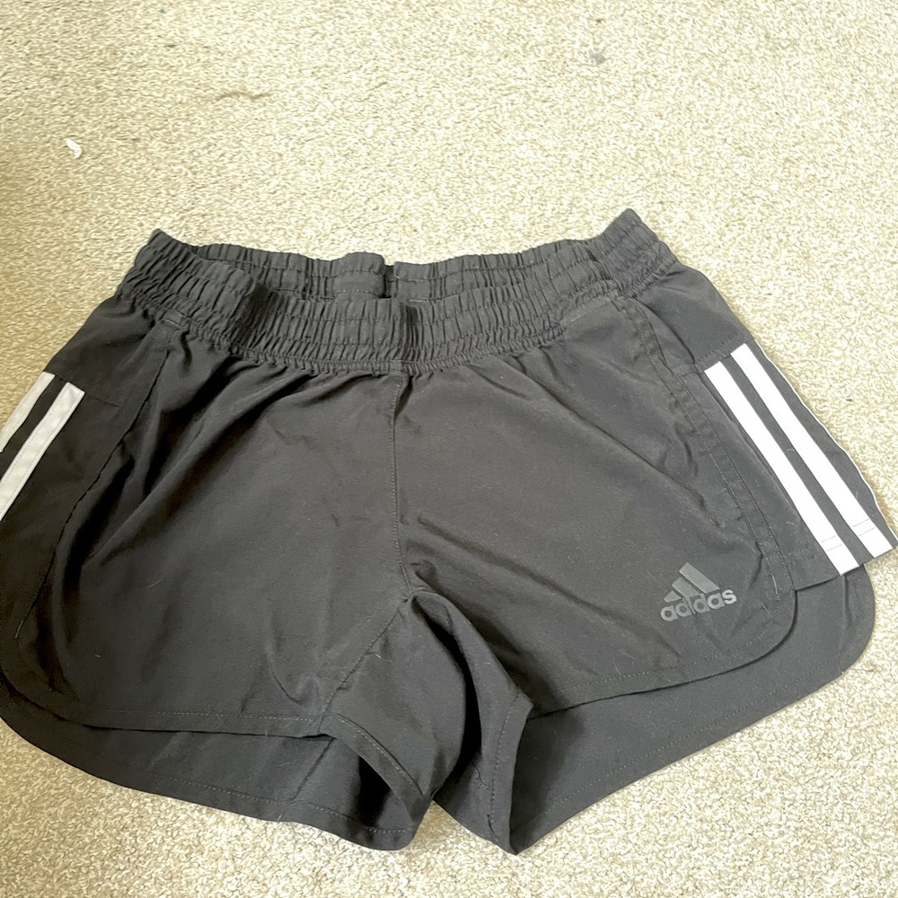 Adidas Black and White Shorts, Size Small